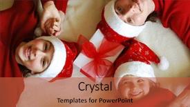  Presentation with celebrate - Amazing theme having happy family celebrate christmas backdrop and a  colored foreground