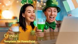  Presentation with family day - PPT layouts having happy-family-couple-celebrating-st background and a tawny brown colored foreground