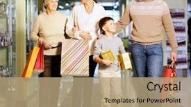  Presentation with family talking - Presentation design with youth talking elder - portrait of happy family background and a coral colored foreground