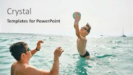  Presentation with togetherness - PPT layouts with happy-family-father-and-son background and a  colored foreground