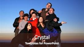  Presentation with fun - Colorful PPT theme enhanced with happy-family-having-fun-together backdrop and a tawny brown colored foreground