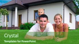  Presentation with dream - Slides consisting of happy family in front background and a forest green colored foreground