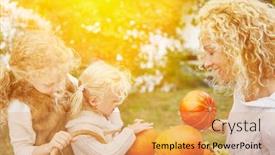  Presentation with hokkaido - Amazing theme having happy-family-in-hokkaido-harvesting backdrop and a yellow colored foreground