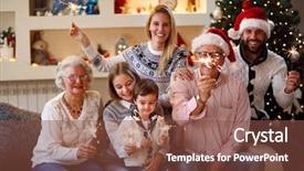  Presentation with college education happy smiling - PPT layouts with happy family moments smiling family background and a tawny brown colored foreground