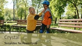  Presentation with extreme - Presentation consisting of happy-family-preparing-for-extreme background and a yellow colored foreground