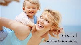  Presentation with summer at the beach - Colorful presentation theme enhanced with art - abstract blurred orange background backdrop and a  colored foreground.