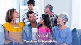  Presentation with family talking - Audience pleasing PPT layouts consisting of asian girl children - happy family sitting and talking backdrop and a teal colored foreground