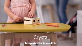  Presentation with jewelry - Audience pleasing slide set consisting of happy-family-spending-time-together backdrop and a violet colored foreground