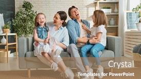  Presentation with broken family children sad - Amazing theme having happy-family-two-children-daughters backdrop and a coral colored foreground