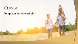  Presentation with wheat - Amazing presentation design having yellow lens flare in background backdrop and a cream colored foreground