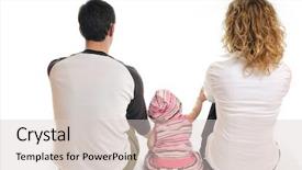  Presentation with baby doctor and family - Colorful theme enhanced with happy family with beautiful baby backdrop and a  colored foreground