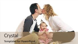  Presentation with mom baby - PPT layouts consisting of happy family with beautiful baby background and a  colored foreground