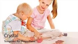  Presentation with child support family law - Amazing slide set having happy family with child painting backdrop and a coral colored foreground