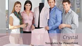  Presentation with design team - Amazing presentation design having happy-fashion-design-team backdrop and a lemonade colored foreground