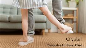  Presentation with happy holiday - Presentation with happy-father-s-day-dad background and a coral colored foreground