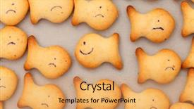  Presentation with cartoon fish - Beautiful slide set featuring happy fish backdrop and a yellow colored foreground