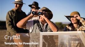  Presentation with vehicle - Presentation featuring happy-friends-enjoying-in-vehicle background and a tawny brown colored foreground
