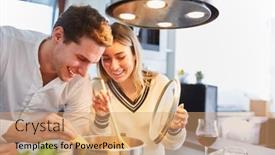  Presentation with spaghetti - Amazing theme having happy-friends-together-prepare-spaghetti backdrop and a coral colored foreground