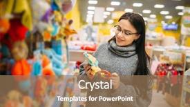  Presentation with displaying a happy mother cudd - PPT layouts consisting of happy future mother in glasses background and a  colored foreground