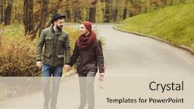  Presentation with gay - Cool new PPT layouts with happy gay couple walking holding backdrop and a lemonade colored foreground