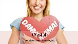  Presentation with mama - Audience pleasing presentation theme consisting of german text danke mama thank backdrop and a coral colored foreground