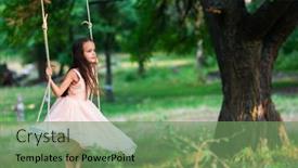  Presentation with rides - Amazing slide set having happy-girl-rides backdrop and a seafoam green colored foreground