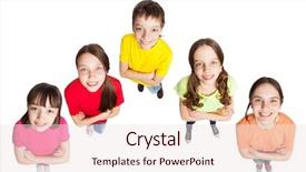  Presentation with teen girls - Amazing slides having happy group children isolated at white background smiling teen frendship boys and girls backdrop and a sky blue colored foreground