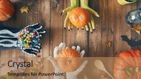  Presentation with happy holiday - Beautiful PPT theme featuring preparing for holiday top view backdrop and a coral colored foreground