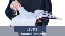  Presentation with labor - Audience pleasing presentation design consisting of handsome lawyer holding labor code backdrop and a ocean colored foreground