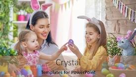  Presentation with children painting - PPT layouts enhanced with happy-holiday-a-mother background and a  colored foreground