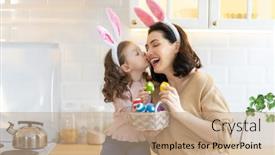  Presentation with happy holiday - Cool new presentation design with happy-holiday-a-mother backdrop and a coral colored foreground