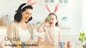  Presentation with happy holiday - PPT theme enhanced with happy-holiday-a-mother background and a lemonade colored foreground