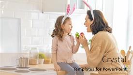  Presentation with happy holiday - Cool new slide set with happy-holiday-a-mother backdrop and a coral colored foreground