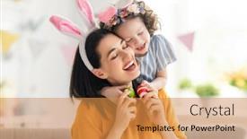  Presentation with happy holiday - Audience pleasing slide deck consisting of happy-holiday-mother backdrop and a gold colored foreground