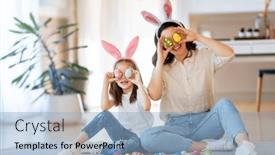  Presentation with happy holiday - Slide set consisting of happy-holiday-mother background and a light blue colored foreground