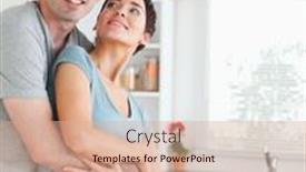  Presentation with wife - Colorful theme enhanced with happy-husband-and-wife-hugging backdrop and a  colored foreground