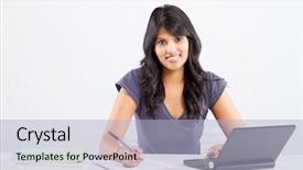  Presentation with self esteem for a college student - PPT theme with happy indian college student studying background and a light blue colored foreground