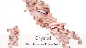  Presentation with teeth whitening - Presentation theme consisting of happy-italy-concept-collage background and a lemonade colored foreground