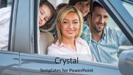  Presentation with college education happy smiling - Slide deck having happy joyful smiling family looking background and a light blue colored foreground