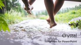  Presentation with beautiful nature - PPT layouts having happy life - two brothers friends sitting background and a light blue colored foreground