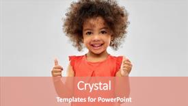  Presentation with african people - Audience pleasing slide deck consisting of happy little african american girl backdrop and a coral colored foreground
