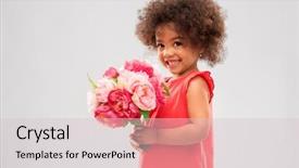  Presentation with african people - Cool new slide deck with happy little african american girl backdrop and a lemonade colored foreground