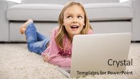  Presentation with home modiication - Amazing slides having happy little girl at home backdrop and a  colored foreground