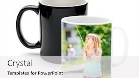  Presentation with black magic - Presentation theme with happy-little-girl-printed background and a white colored foreground