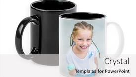  Presentation with isolated paw prints over white - PPT layouts with happy-little-girl-printed background and a white colored foreground