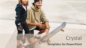  Presentation with ramp - Audience pleasing slides consisting of happy-little-girl backdrop and a lemonade colored foreground