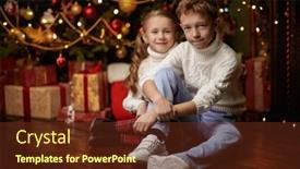  Presentation with christmas kids - 