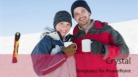  Presentation with love coffee cappuccino coffee - Colorful theme enhanced with happy loving couple having coffee backdrop and a red colored foreground