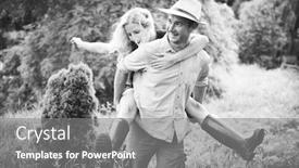  Presentation with engagement - Colorful presentation theme enhanced with happy-loving-couple-on-engagement backdrop and a gray colored foreground