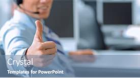  Presentation with headphones asia - Colorful presentation theme enhanced with happy-male-in-headphones-gesturing backdrop and a seafoam green colored foreground